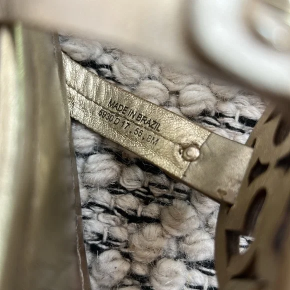 Tory Burch Miller Gold Metallic Sandals. Size 7.5. - Picture 12 of 12